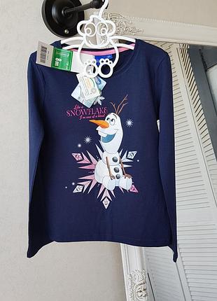 Кофта футболка с длинным рукавом лонгслив олаф холодное сердце