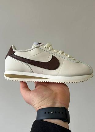 Кожаные кроссовки nike cortez