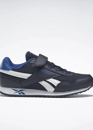 Reebok детские кроссовки royal classic jogger 3 black blue white