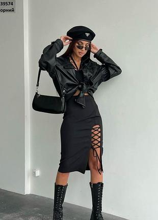 Юбка на шнуровке2 фото