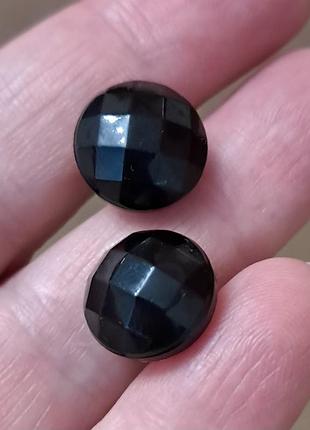 Серьги пусеты вставка стекло