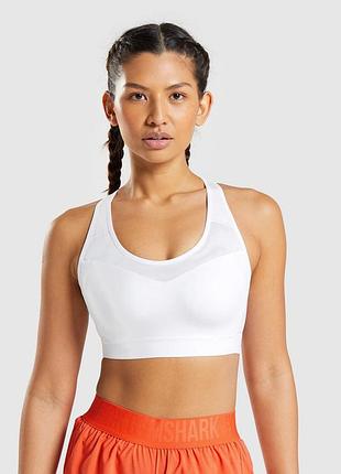 Gymshark open back sports bra топ женский