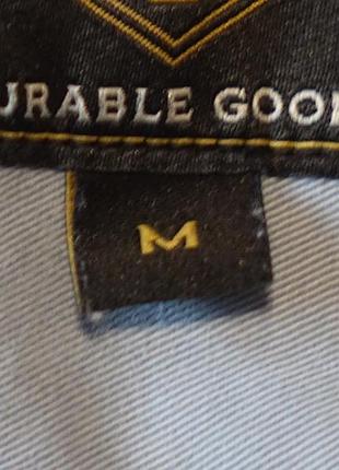 Прямая бесподкладочная х/б куртка голубого цвета next  premium grade 1982  durable goods англия m.6 фото