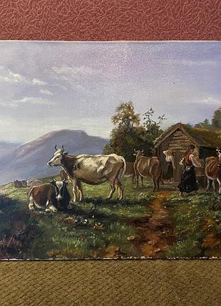 Картина маслом пастораль