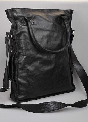 Cowboysbag dover брендова сумка шопер сумочка жіноча шкіряна брендова чорна натуральна шкіра
