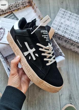 Мужские кроссовки premiata steven black, тренд сезона