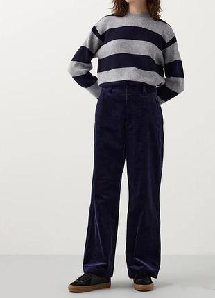 Вельветовые широкие брюки uniqlo унисекс