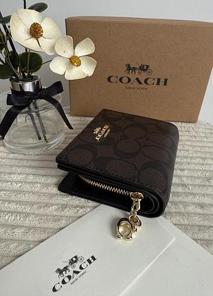 Шкіряний гаманець coach