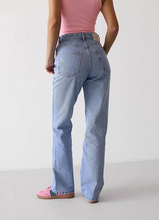 Джинсы голубые bootcut9 фото