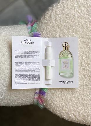 Пробник guerlain aqua allegoria rosa verde туалетная вода
