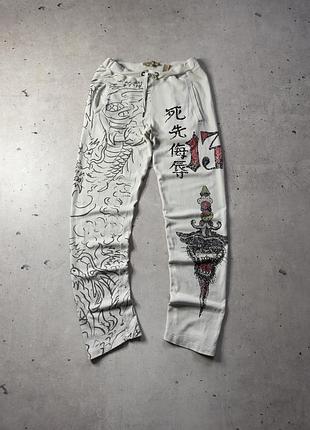 Ed hardy affliction sport pants vintage спортивные штаны