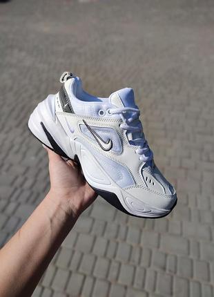 Кроссовки женские nike m2k tekno essential white black/black