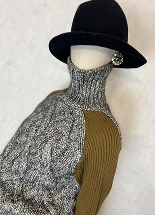 Шерсть,мохер,теплый гольфик,люкс бренд,carven,paris