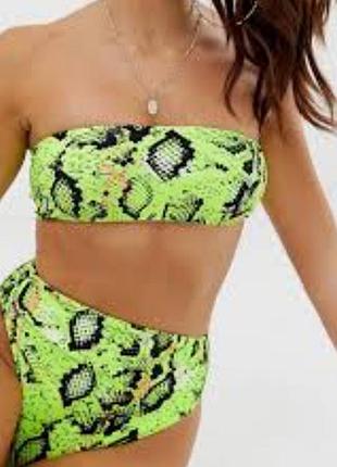 Яркий неоновый купальник 🐍 🐍 🐍 принт