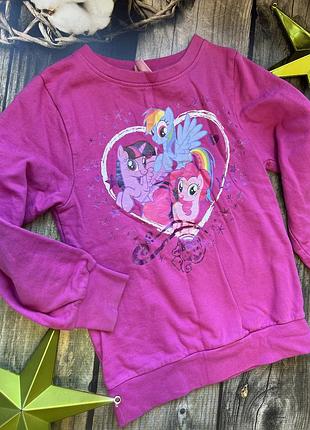 Свитшот для девушки 128 см с утеплением