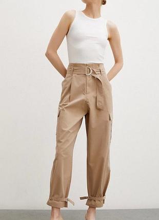 Брюки брюки карго zara xs летние