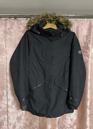 Парка демисезонная с мехом женская helly hansen w senja parka черная xl