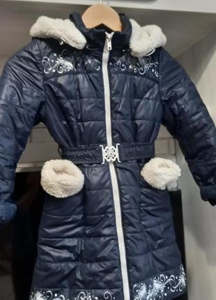 Зимнее пальто для девочки2 фото