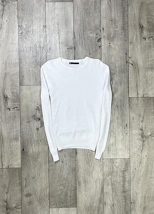 We кофта свитер s размер вязаный белый свитшот фирменная