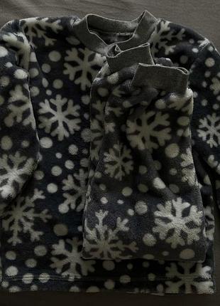 Теплая пижама детская 104-110р