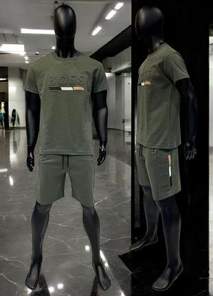 Костюм hugo boss хакі lux