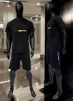 Костюм hugo boss чорний lux