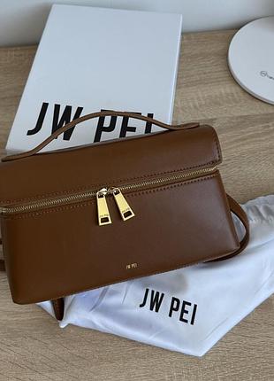 Thea top handle bag - brown jw pei