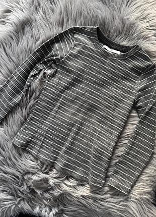 Смугаста кофта для дівчинки, сіра кофта на дівчинку