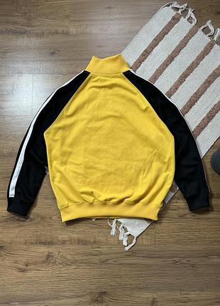 Fred perry спортивная кофта, олимпийка, желто-черная, ретро-стиль оригинал