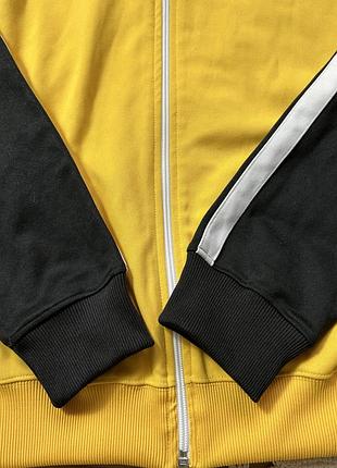 Fred perry спортивная кофта, олимпийка, желто-черная, ретро-стиль оригинал