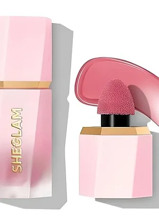 Жидкие матовые румяна sheglam color bloom liquid blush matte finish оттенок love cake, 5.2 мл