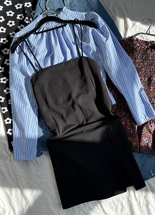 Базовый сарафан платье с разрезом h&m
