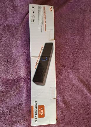 Колонка usb aux 3.5 jack e-1002 ведущая колонка для tv pc монитора