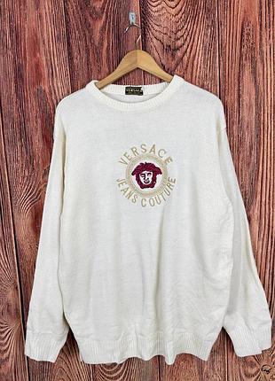 Versace jeans couture 1980s vintage мужской свитер винтаж