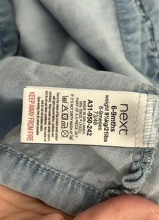 Джинсовое детское платье 3