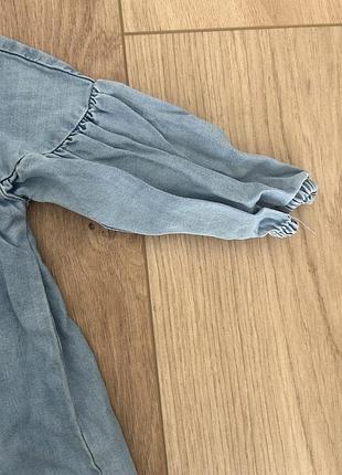 Джинсовое детское платье 5