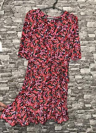 Платье, платье миди, летнее платье, сарафан, платье с цветами, платье с цветочным принтом