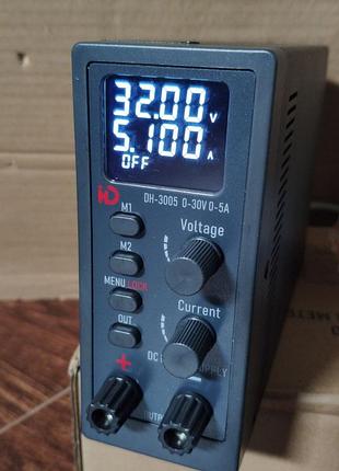 Імпульсний лабораторний блок живлення dh-3005 digital display 30v 5a