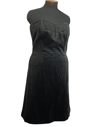 Бархатное коктейльное платье laura ashley