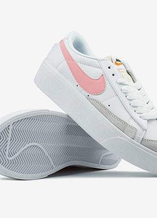 Кеди жіночі nike blazer low platform pink