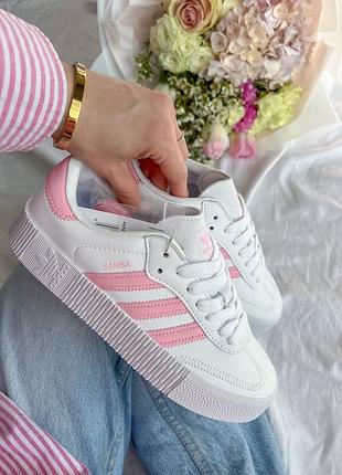 Кеды женские samba white/pink