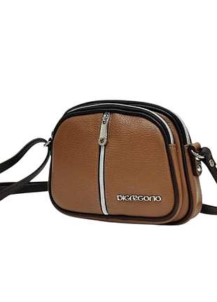 Итальянская сумочка кросс-боди фирмы di gregorio италия кожа