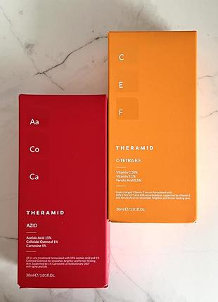 Theramid azelaic acid 15% сыворотка с азелаиновой кислотой 30ml сыворотка с витамином c theramid c-tetra e.f 30 мл