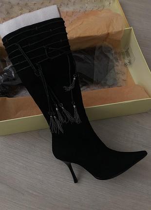 Демі чобітки / натуральна замша