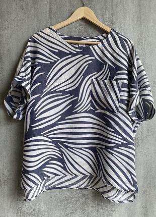 Лляна сорочка блуза john lewis