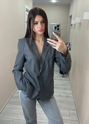 Серый пиджак vero moda