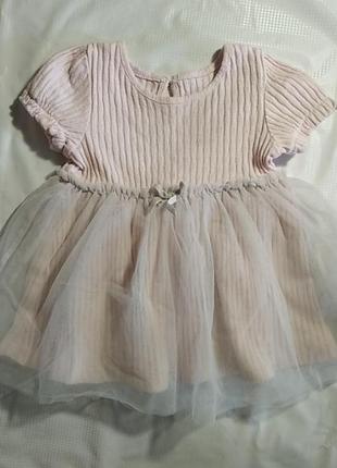 Платье с фатиновой юбкой