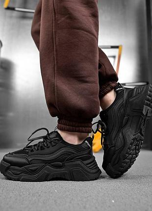 Женские кроссовки lion черные