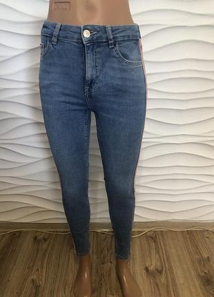 Джинсы скинни вельветовая вставка.