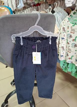Штани вельветові 80 розмір, 12-18 міс. ovs